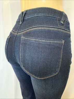 WIT & WISDOM Jeans Tummy Control Size 6 Step Hem Straight Leg High Rise NWOT